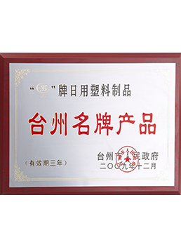 2009臺州名牌產品